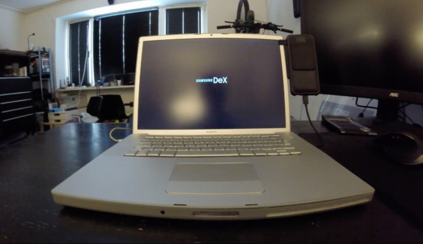 Modder တစ်ယောက်က early 2008 MacBook Pro ကို Samsung DeX Laptop အဖြစ် ပြောင်းလဲ