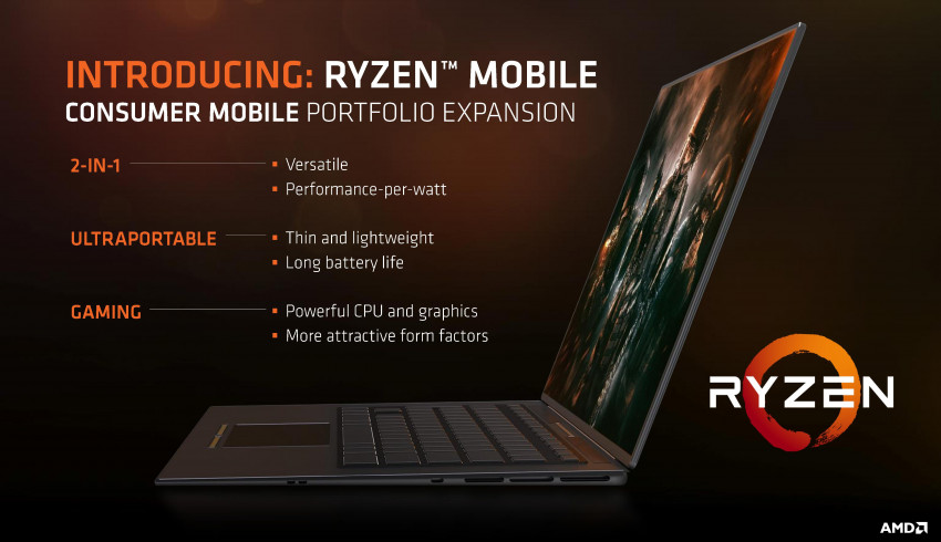 Laptop တွေအတွက် ပထမဆုံး Ryzen Processors တွေကို Ryzen Laptops တွေနဲ့အတူ မိတ်ဆက်လိုက်ပြီဖြစ်တဲ့ AMD