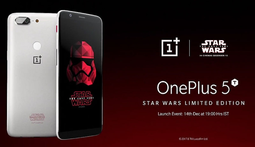 ဒီဇင်ဘာ ၁၅ ရက်နေ့မှာ စတင်ရောင်းချမယ့် OnePlus 5T Star Wars Limited Edition