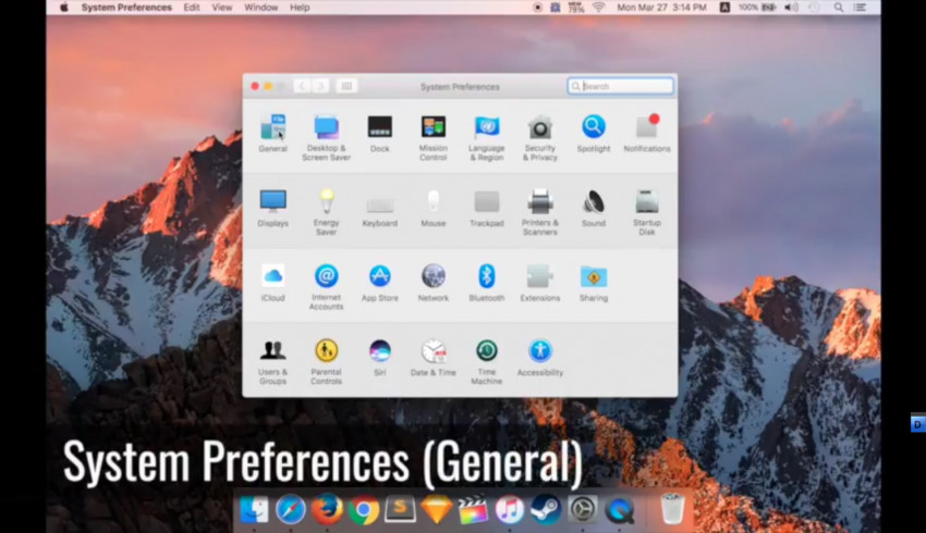 Beginner For Mac Episode 3 - System Preferences (General)