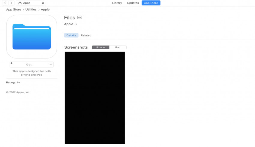 iOS 11 ကို မိတ်မဆက်ခင် “Files” ဆိုတဲ့ App အသစ်ကို App Store မှာ တိတ်တဆိတ် တင်ထားတဲ့ Apple