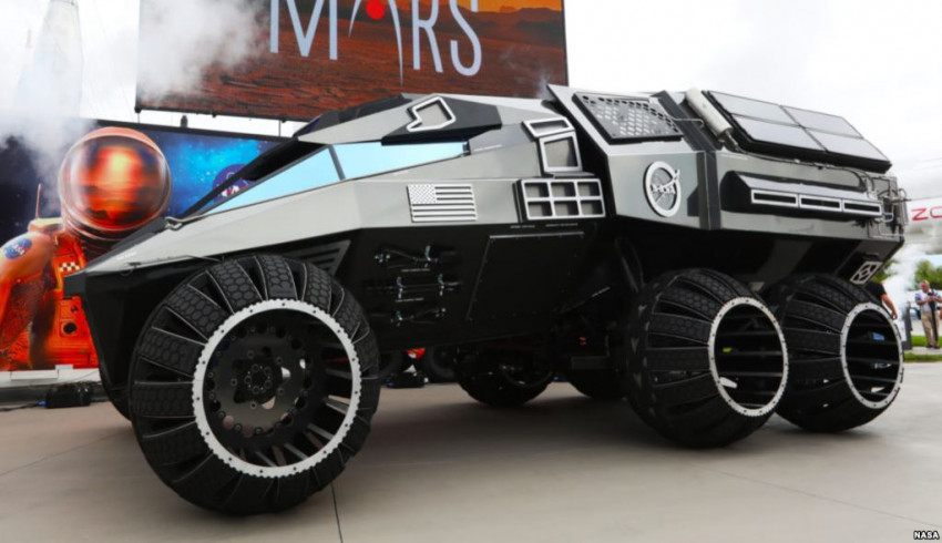 “Mars rover” ရှေ့ပြေးဒီဇိုင်းအသစ်ကို NASA မိတ်ဆက်ပြသ